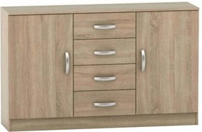 Comoda BETTY 2 BE02-019-01, stejar sonoma, DTD laminat, 150x39x94 cm