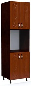 Soldat 60 cu 4 usi cu spatiu cuptor Zebra MDF frunza cedru