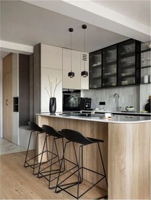 Pendul LED stil minimalist CONGA negru