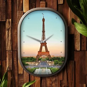 Ceas de perete din fereastra de avion "Sightseeing" Paris