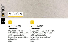 Aplica de exterior cu spoturi directionabile IP44 VISION 2L