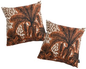 Set 2 buc perne de exterior TERRABANA 45x45 cm, maro