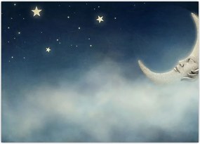 Tablou - Luna cu stele (70x50 cm)