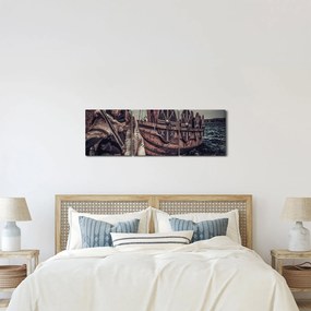 Tablou - Viking (cu ceas) (90x30 cm)