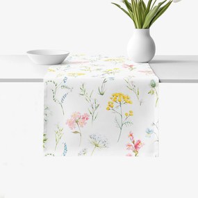 Goldea napron de masă 100% bumbac deluxe - primăvară înflorită 50x160 cm