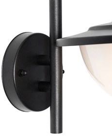 Lampa de perete clasică pentru exterior neagră IP44 - Bruges
