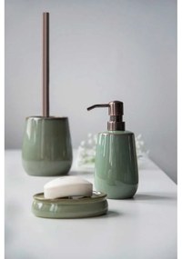 Set de accesorii de baie verde din ceramică Sermione – Wenko