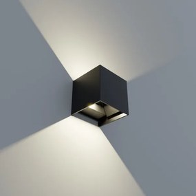 APLED - LED Aplică perete exterior CUBE 2xLED/3W/230V IP65