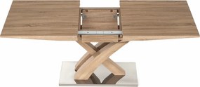Masă dining,  stejar, 160-200x90 cm, BONET NEW TIP 2
