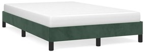 346967 vidaXL Cadru de pat, verde închis, 120x200 cm, catifea