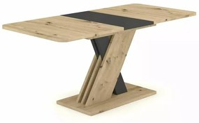 Masa extensibila Exel stejar artizan/antracit L140-180 cm