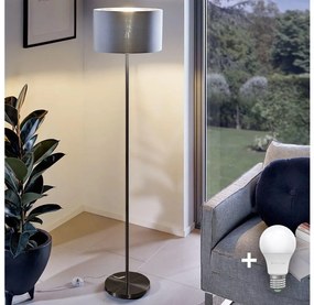 Lampadar LED TUNJA 1xE27/20W/230V, Ø 30 cm, negru/gri