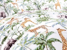 Lenjerie de pat din bumbac alb AFRICA Dimensiune lenjerie de pat: 70 x 90 cm | 140 x 200 cm
