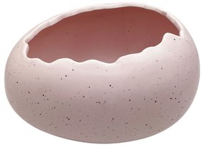 Vas ceramica pentru flori EGGSHELL, Roz, 17x13cm