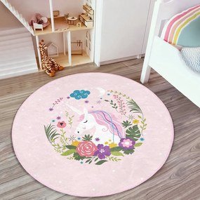 Covor pentru copii roz ø 100 cm Comfort – Mila Home
