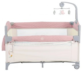 Patut pliant transformabil in tarc copii NOVOKIDS™ Indiana NEST, 62X125 cm, 2 Niveluri, Jucarie Carusel muzical, Fermoar acces lateral, Geanta bebe,