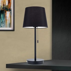 Lampă de masă cu port USB Orion LA 4-1205/1 LUDWIG 1xE27/40W/230V negru