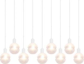 Trio - Candelabru suspendat pe cablu MELA 9xE14/25W/230V, alb