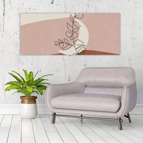 Tablou - Boho frunze N⁰2 (120x50 cm)