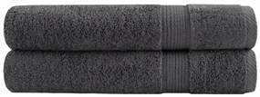 vidaXL Prosoape premium SOLUND 2 buc antracit 100x200cm 600gsm