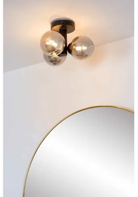 Plafonieră pentru baie Lucide 74116/03/30 TRUDY 3xG9/40W/230V IP44 negru