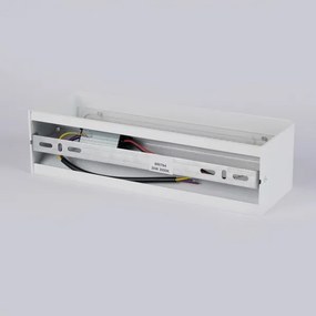 Brilagi - Aplică LED de exterior DONNANI, 12W, 230V, 30 cm, alb, IP44