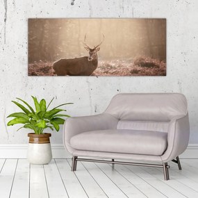 Tablou - Cerb în pădure (120x50 cm)
