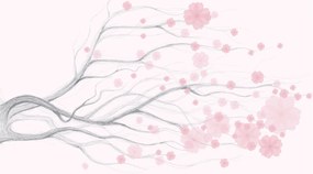 Tablou - Flori roz (90x60 cm)