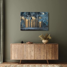 Tablou cu pădure înzăpezită (90x60 cm)