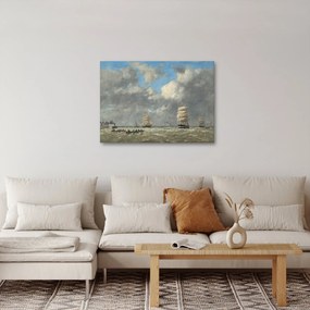 Tablou - Eugène Boudin, Le Havre, reproducere (70x50 cm)