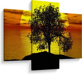 Tablou - Silueta copacilor (90x60 cm)