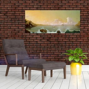 Tablou - Martin Johnson Heade, Rio de Janeiro Bay, reproducere (120x50 cm)