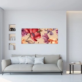 Tablou - Flori de epocă (120x50 cm)