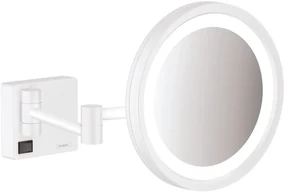 Hansgrohe AddStoris oglindă cosmetică 21.7x21.7 cm rotunde cu iluminare alb 41790700