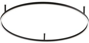 Ideal Lux - Plafonieră LED ORACLE SLIM, 53W, 230V, 4000K, Ø 90 cm, neagră