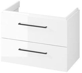 Mobilier suspendat, Cersanit, Larga, dreptunghiular, 80 cm, alb