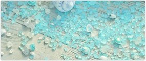 Tablou - Atmosfera de litoral în nuanțe turcoaz (120x50 cm)