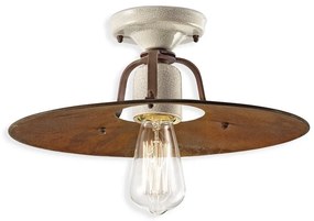 Plafoniera design retro realizata manual din ceramica si metal GRUNGE
