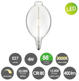 Bec LED dimabil VINTAGE EDISON E27/4W/230V 3000K