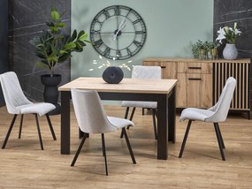 Masă de sufragerie Baghira (stejar artisan + negru) (pentru 4 până la 6 persoane). 1092368