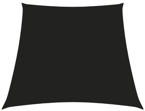 vidaXL Parasolar, negru, 2/4x3 m, țesătură oxford, trapez