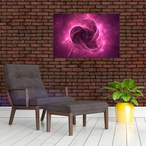 Tablou cu abstracțiune modernă în roz (90x60 cm)