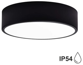 Plafonieră pentru baie CLARE 2xE27/24W/230V d. 30 cm negru IP54 Brilagi