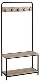 Set pentru hol negru/cu aspect de lemn de stejar – Casa Selección