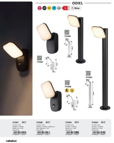 Aplica de perete exterior IP44 LED Odiel