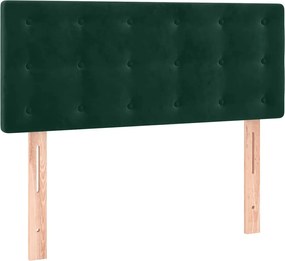 vidaXL Tăblie de pat, verde închis, 100x5x78/88 cm, catifea