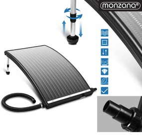 Deuba Panou solar pentru incalzirea apei 110x69x14cm - antracit