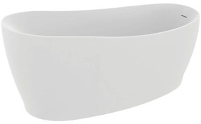Cada freestanding asimetrica 180x85 cm, alb mat Alb mat