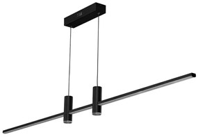 Lustra LED suspendata cu telecomanda GERARDO CCT DIMM BK