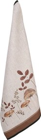 Prosop de bucatarie, bej, din bumbac, 50x70 cm, Mushrooms